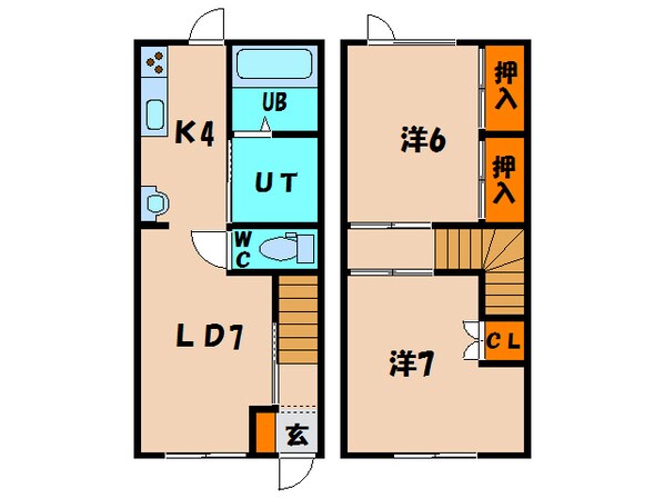 第1長谷川ハイツの物件間取画像